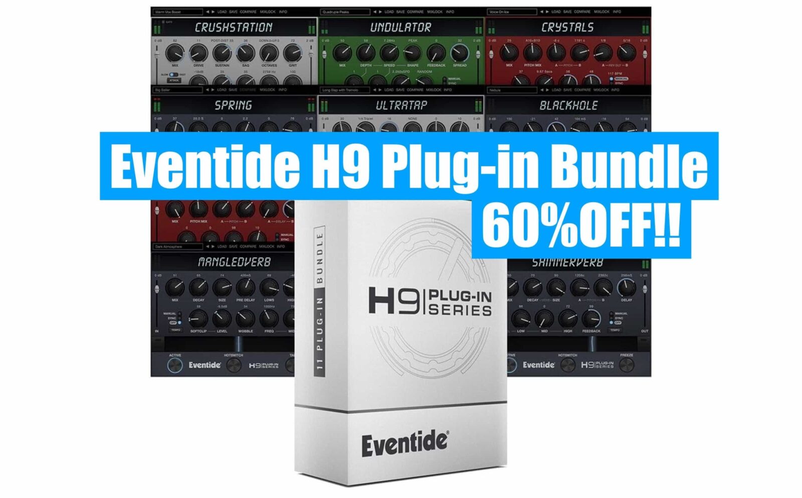 Eventide『H9 Plug-in Series Bundle』人気のH9 Harmonizer系FX