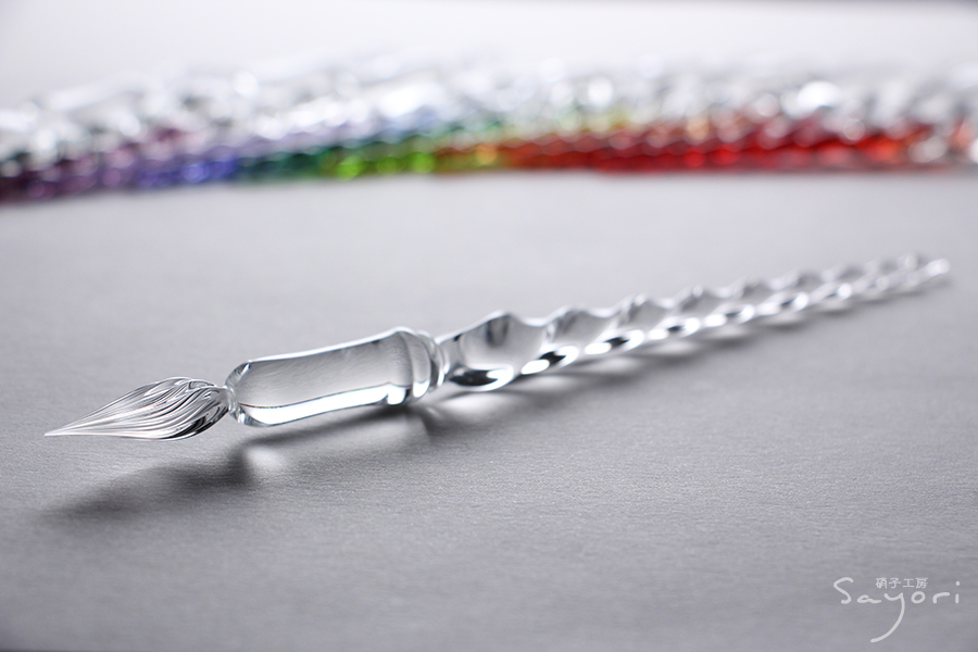 硝子工房 Sayori ガラスペン 樹氷アメジスト ☆ 新商品発売のお知らせ