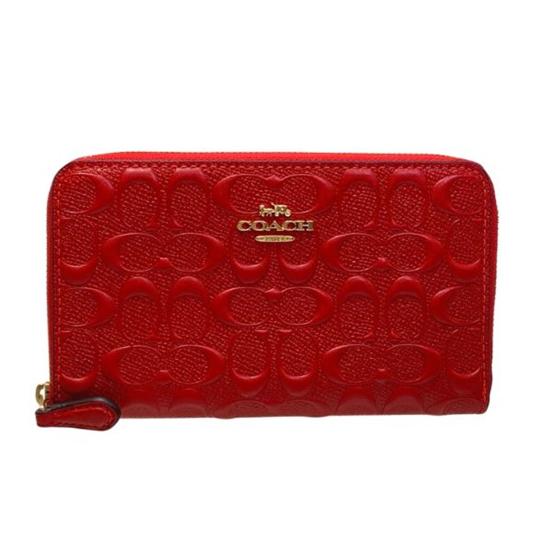 clo: 新品 コーチcoach 長財布赤