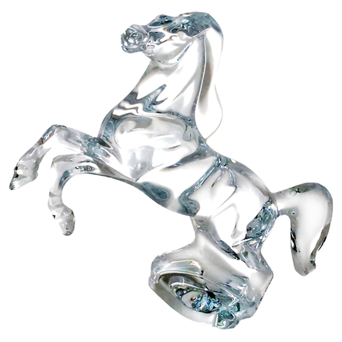 ほぼ新品】Baccarat バカラ マレンゴ いななく馬 クリスタル オブジェ