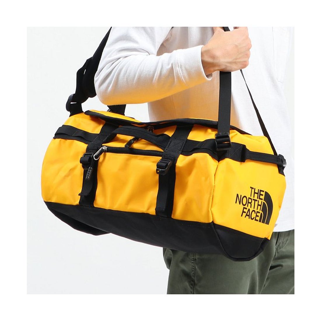 THE NORTH FACE ノースフェイス ボストンバッグ50l 黄✕黒 ザ・ノース
