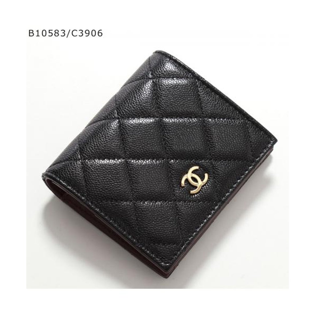 CHANEL マトラッセ レザー 二つ折り財布