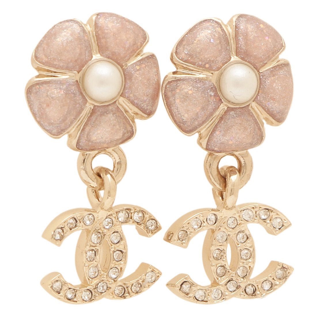 シャネル CHANEL ピアス フラワーモチーフ 花 CCマーク ココマーク