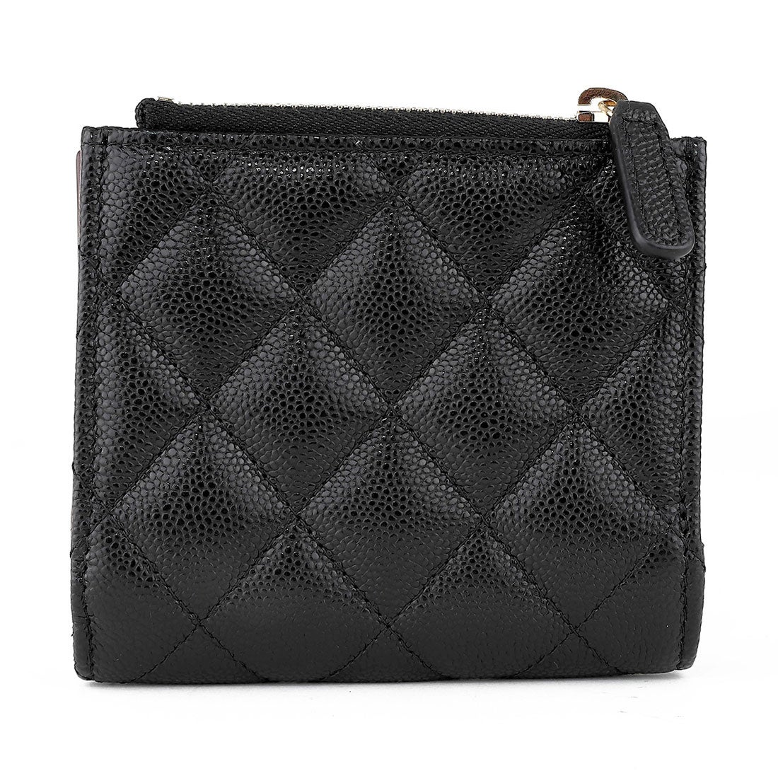 シャネル CHANEL 2つ折り財布 キャビアスキン 2つ折り財布 CHANEL