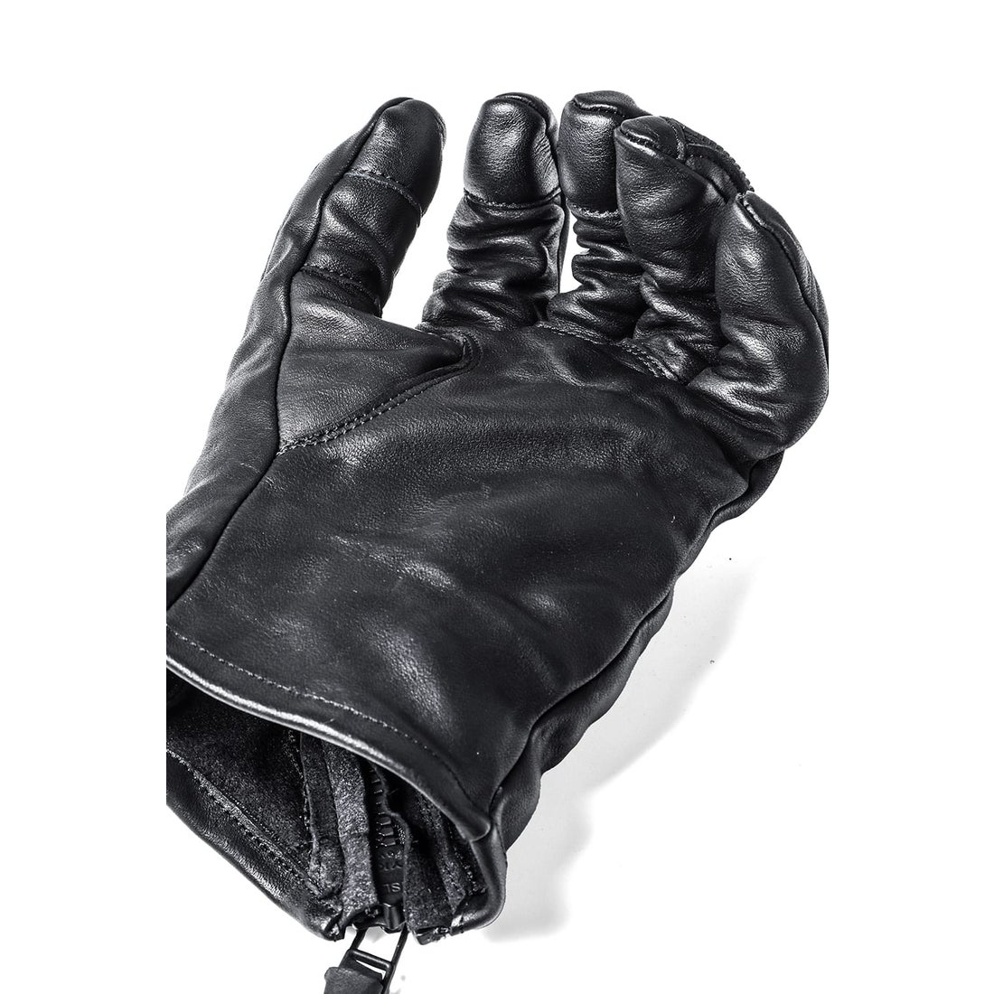 D.HYGEN Hose Leather Twist W Zip Gloves （Black） - Osaka / Kyoto