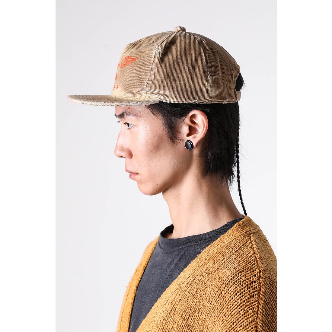 カミヤ KAMIYA CA4LA × KAMIYA K-Wing Distressed Cap （Beige