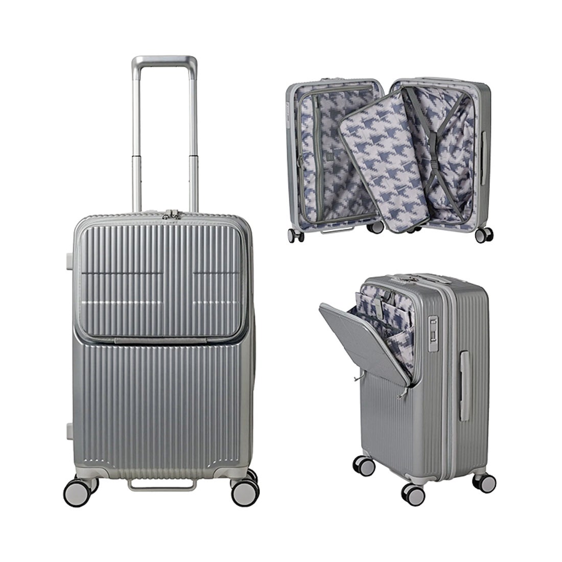 イノベーター アルミスーツケース S INV1811 Sterling Silver 36L