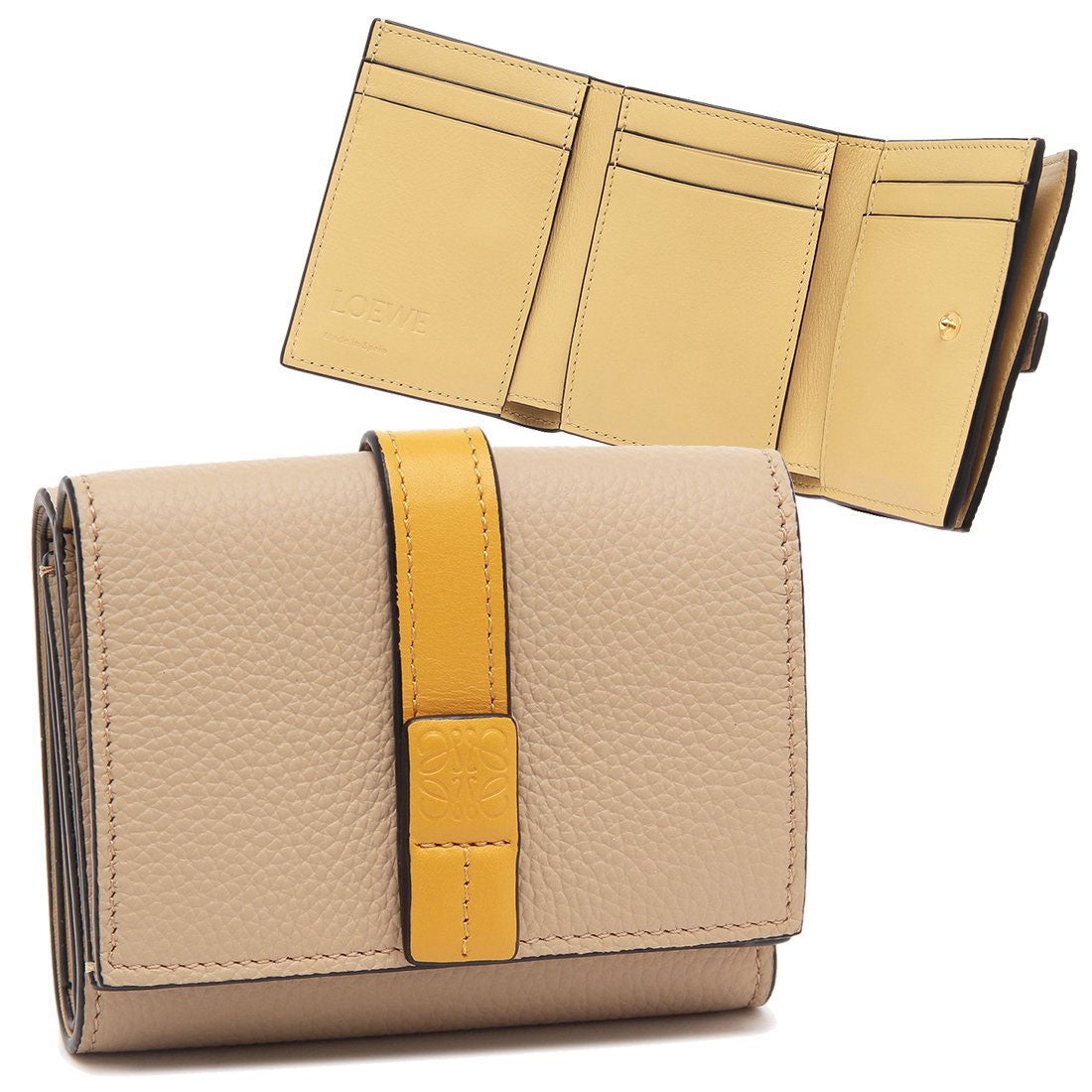 LOEWE ロエベ 三つ折り財布 ミニ財布 ベージュ 【公式通販】