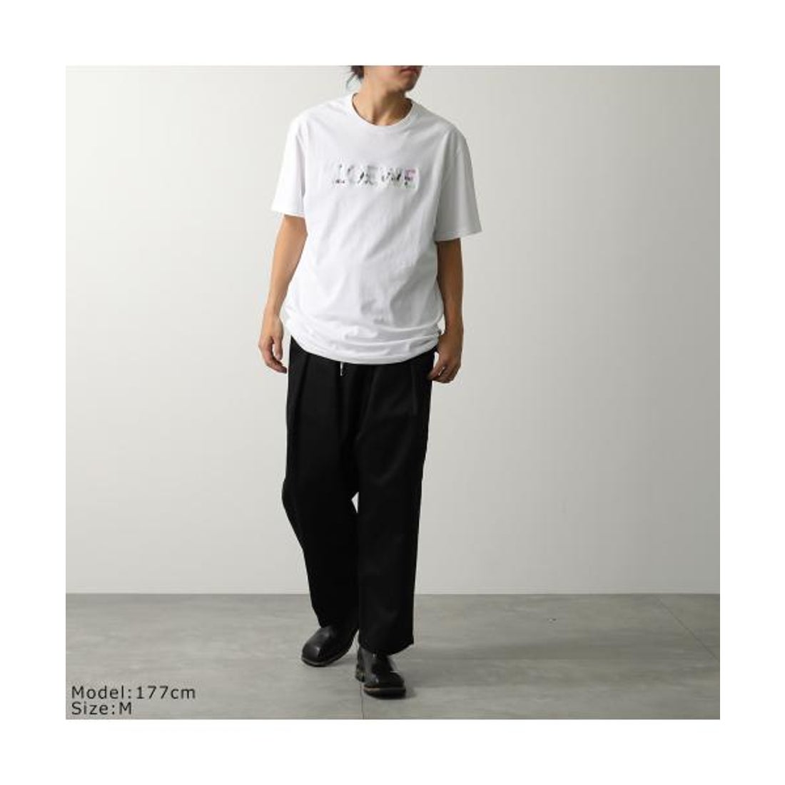 ロエベ LOEWE LOEWE 半袖 Tシャツ H526Y22XCM ロゴ刺繍 クルーネック