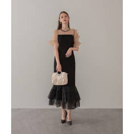 レジャ Leja フロントオープンバックプリーツウエストリボンボレロ