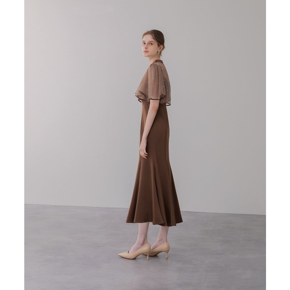 レジャ Leja パールパイピングボレロ付き2wayマーメイドフレアロング