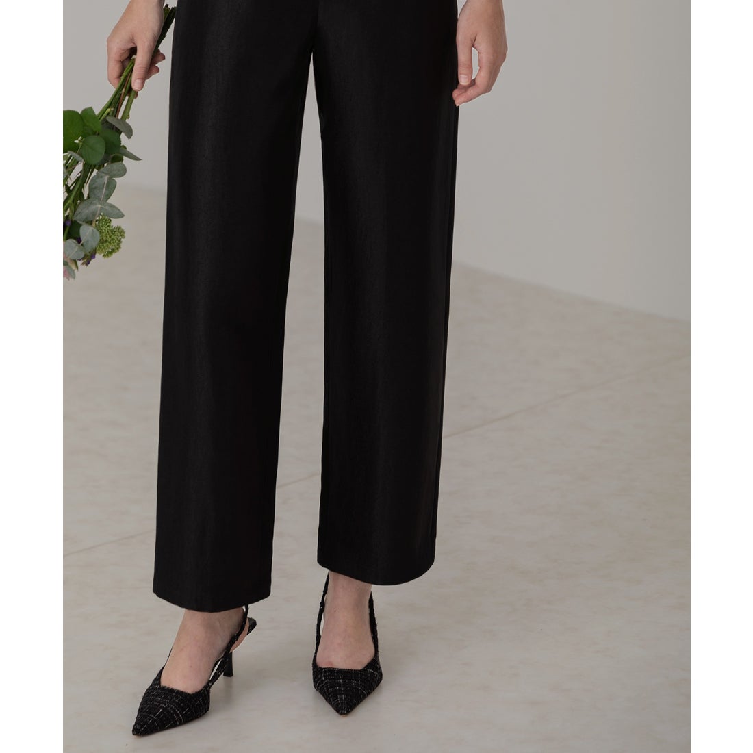 レジャ Leja ドット柄スパンコールパフスリーブボレロオールインワン