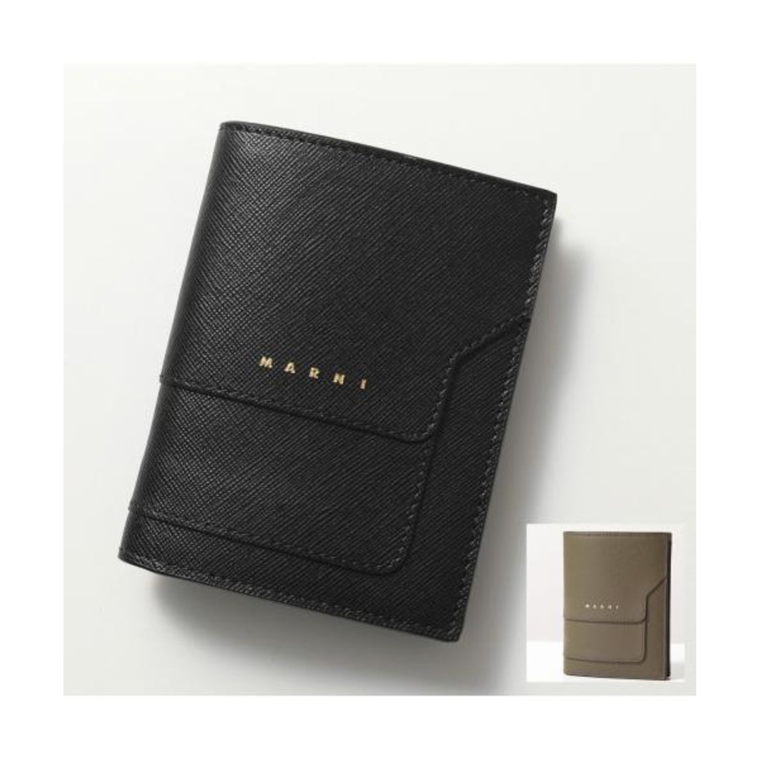 マルニ MARNI MARNI 二つ折り財布 PFMOQ14U07 LV520 （Z360N/ブラック