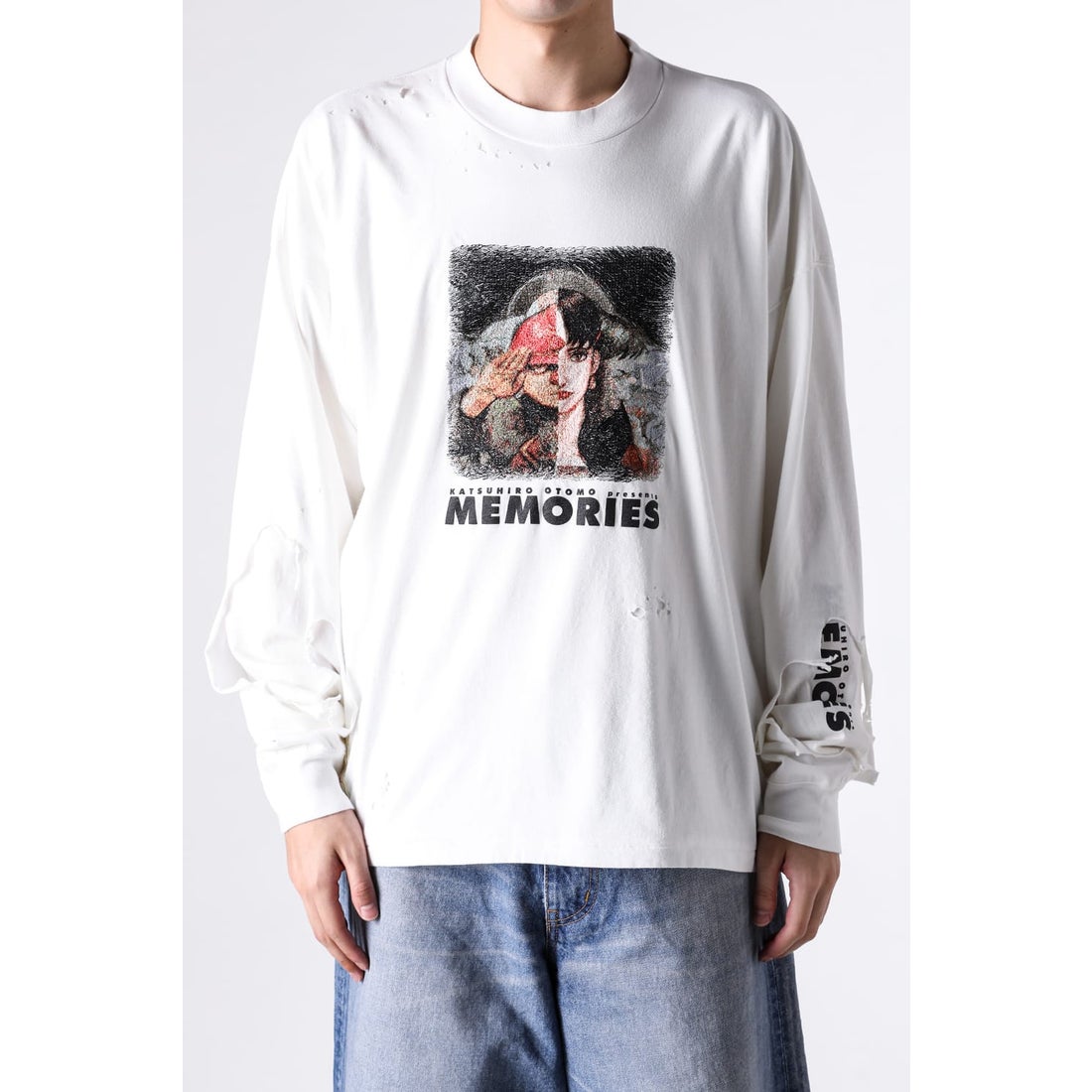 セヴシグ SEVESKIG MEMORIES M.V Crush L/SL Tee （WHITE） -FASCINATE