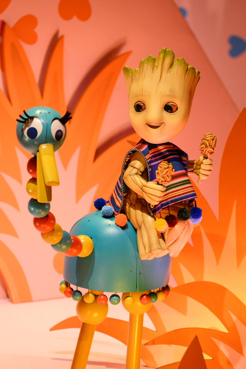 マーベル・スタジオのキャラクターたちと交流するグルートが可愛い