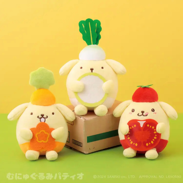 ポムポムプリンがフルーツや野菜モチーフの衣装に♡「クローバー