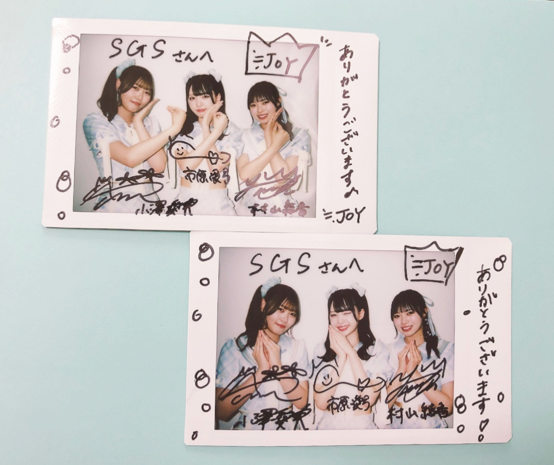 ≒JOY ニアジョイ 直筆 チェキ 江角怜音 市原愛弓 村山結香 小澤愛実