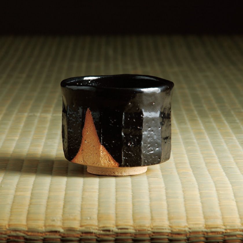 茶道具 抹茶茶碗（まっちゃちゃわん） 瀬戸黒茶碗 小原木写 西尾 香舟