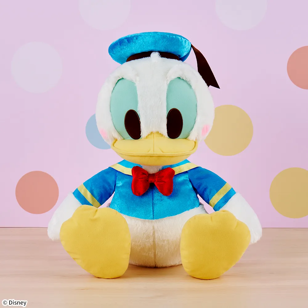 ドナルドダック 赤いほっぺ スーパーラージぬいぐるみ シャイニー