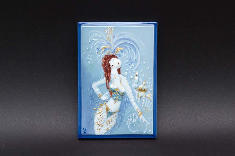 マイセンの陶板画 Sommer マイセンの陶板画 Sommer