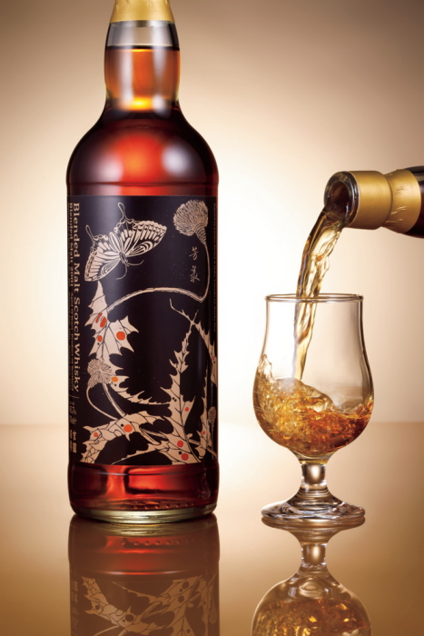 伊藤若冲『玄圃瑤華』薊-AZAMI Blended Malt 2001 5本 伊藤若冲『玄