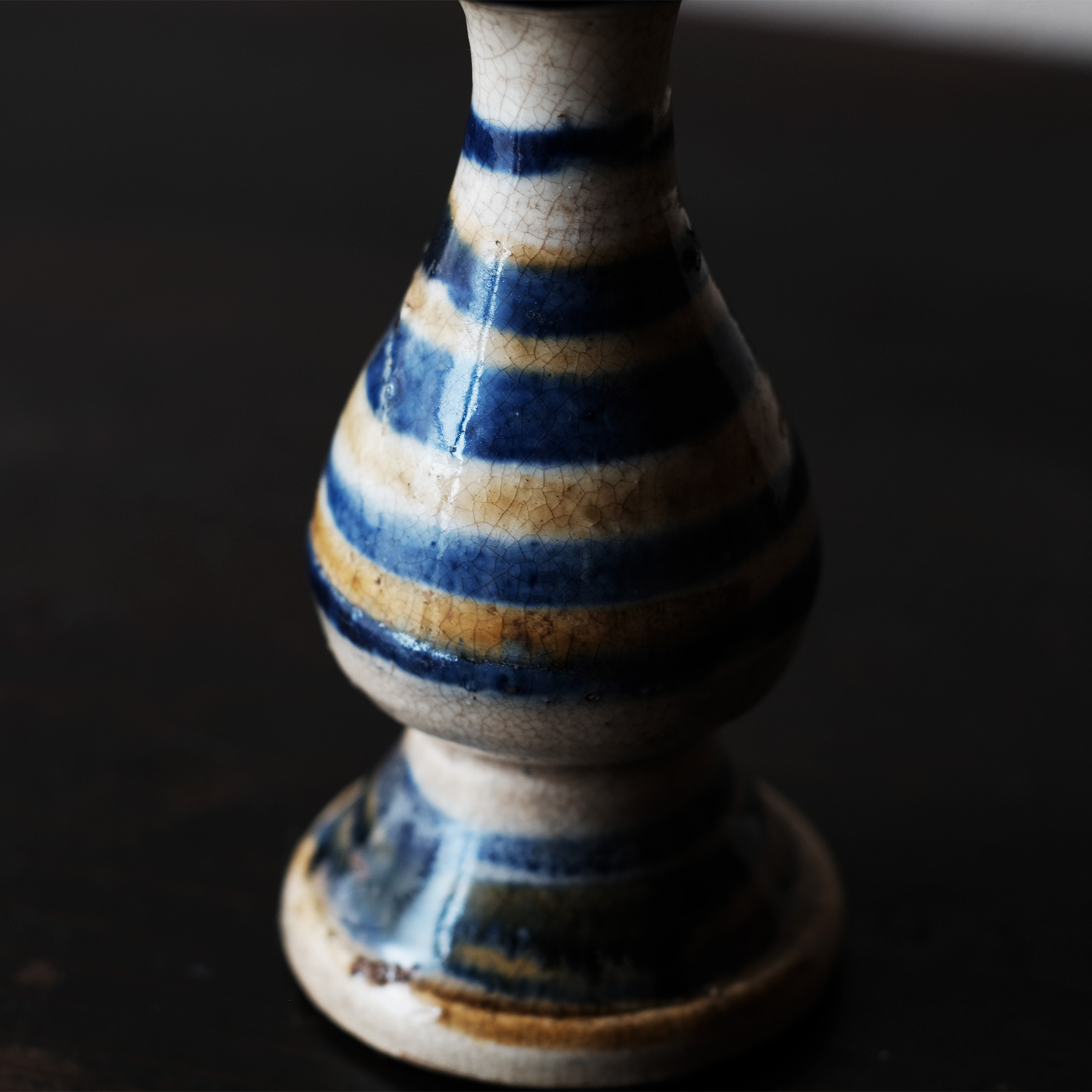 壺屋焼 呉須絵縞文瓶子 | 骨董と詩学 Antique & Poetics | 蛇韻律