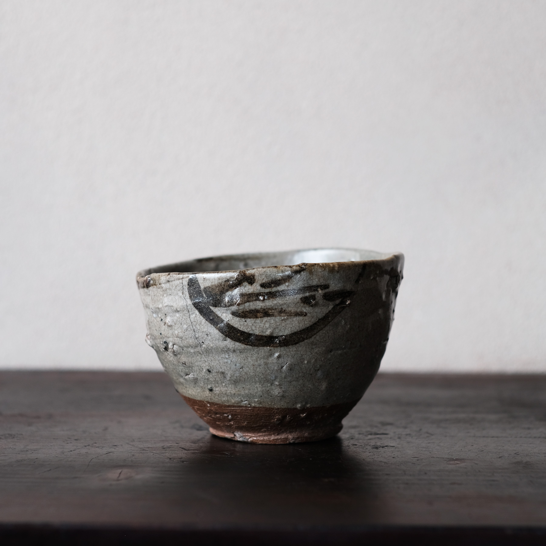 古唐津 絵唐津 一位ノ樹山窯 鯰文茶碗 | 骨董と詩学 Antique & Poetics