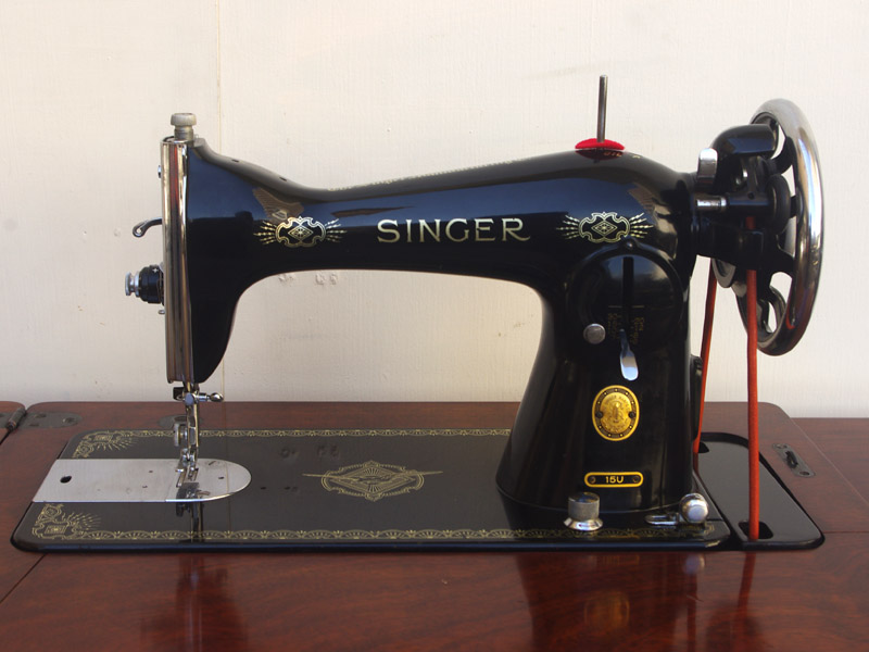 No.660 SINGER 15U シンガー製 家庭用足踏みミシン：アンティーク