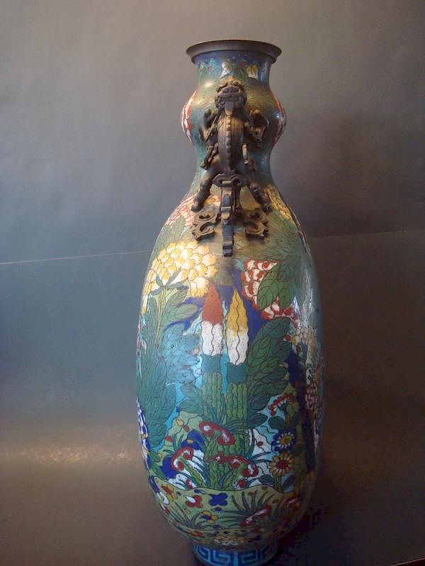 中国唐朝古玩，海鼠釉花瓶高約24.5cm 中国唐朝古玩，海鼠