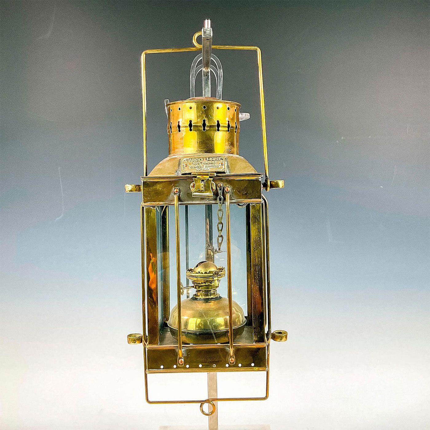 English Brass Cargo Light No. 3954 Lamp sold at auction on 9th