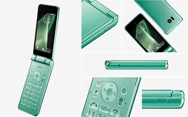 SOFTBANK SHARP 601SH AQUOS KEITAI 2 ANDROID FLIP PHONE UNLOCKED