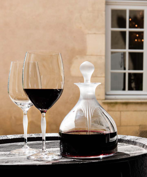 ラリック 最高級 ワイングラス 2客 サイズ違い ◇Lalique Argos