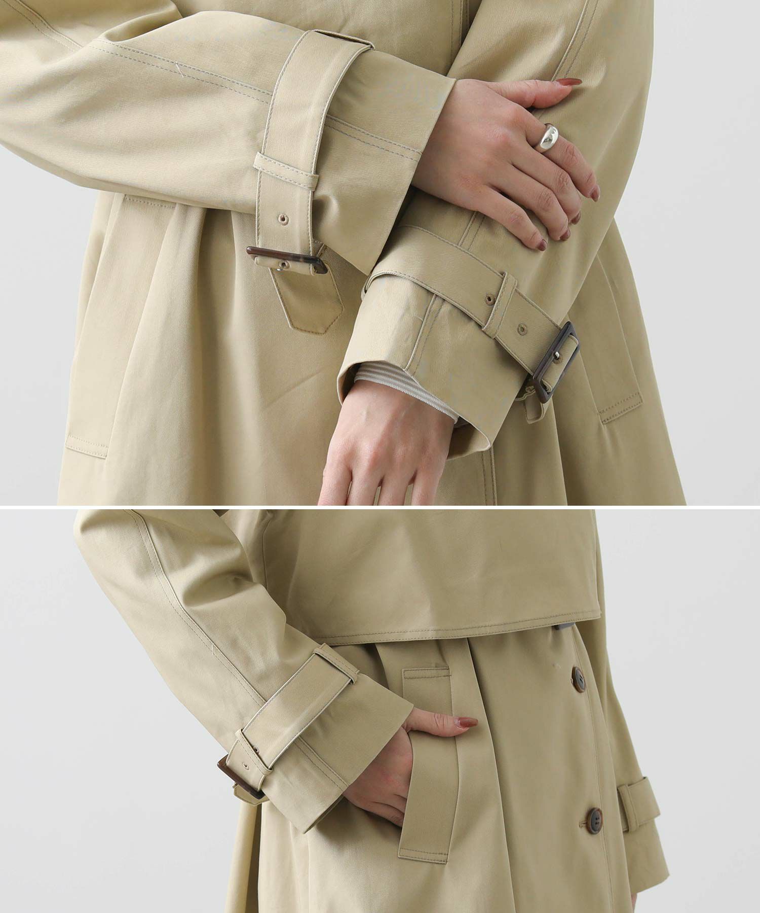 試着のみ】Gready Brilliant チェスターコートグリーン