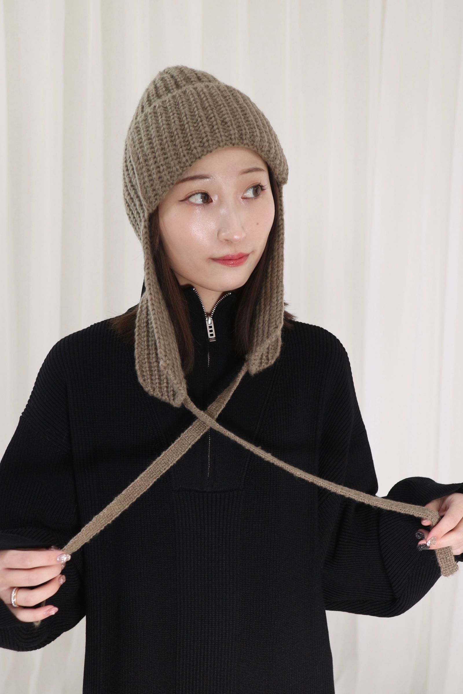 CAVEZA ROSSO - EAR FLAP KNITCAP / イヤーフラップニットキャップ