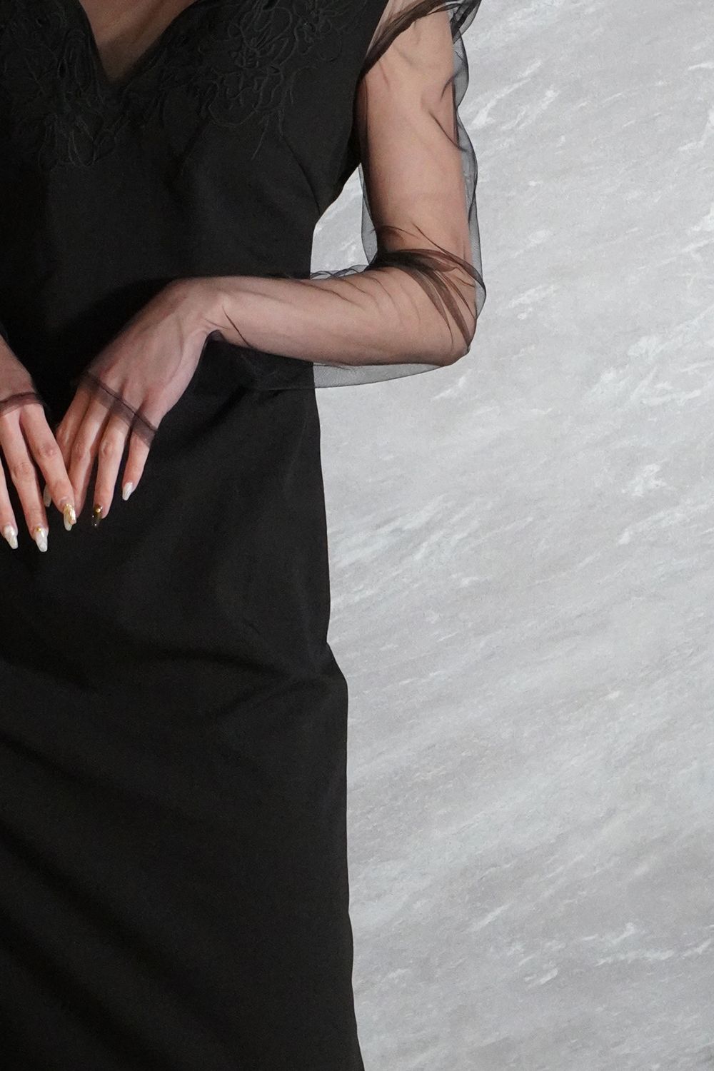 Knuth Marf - off shoulder design one piece / オフショルダー