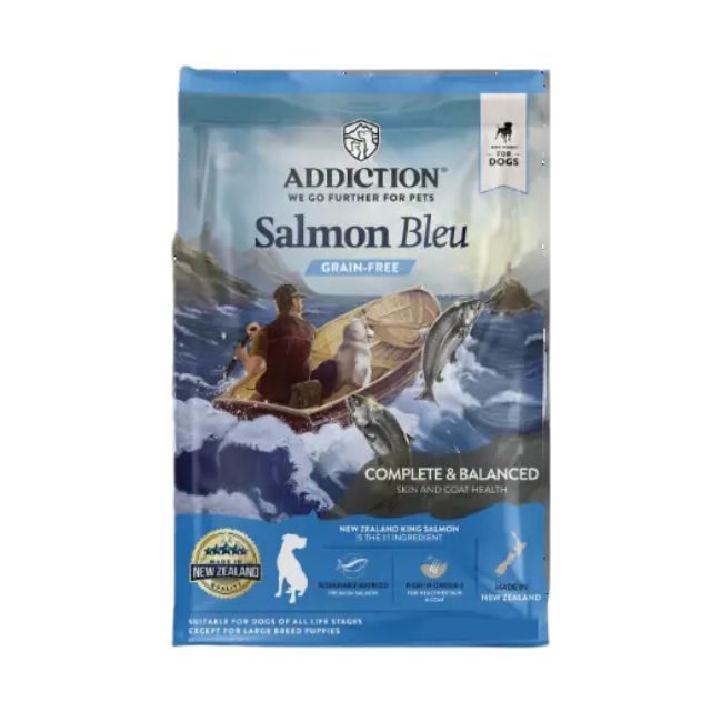 アディクション サーモンブルー グレインフリー｜皮膚被毛の健康に配慮