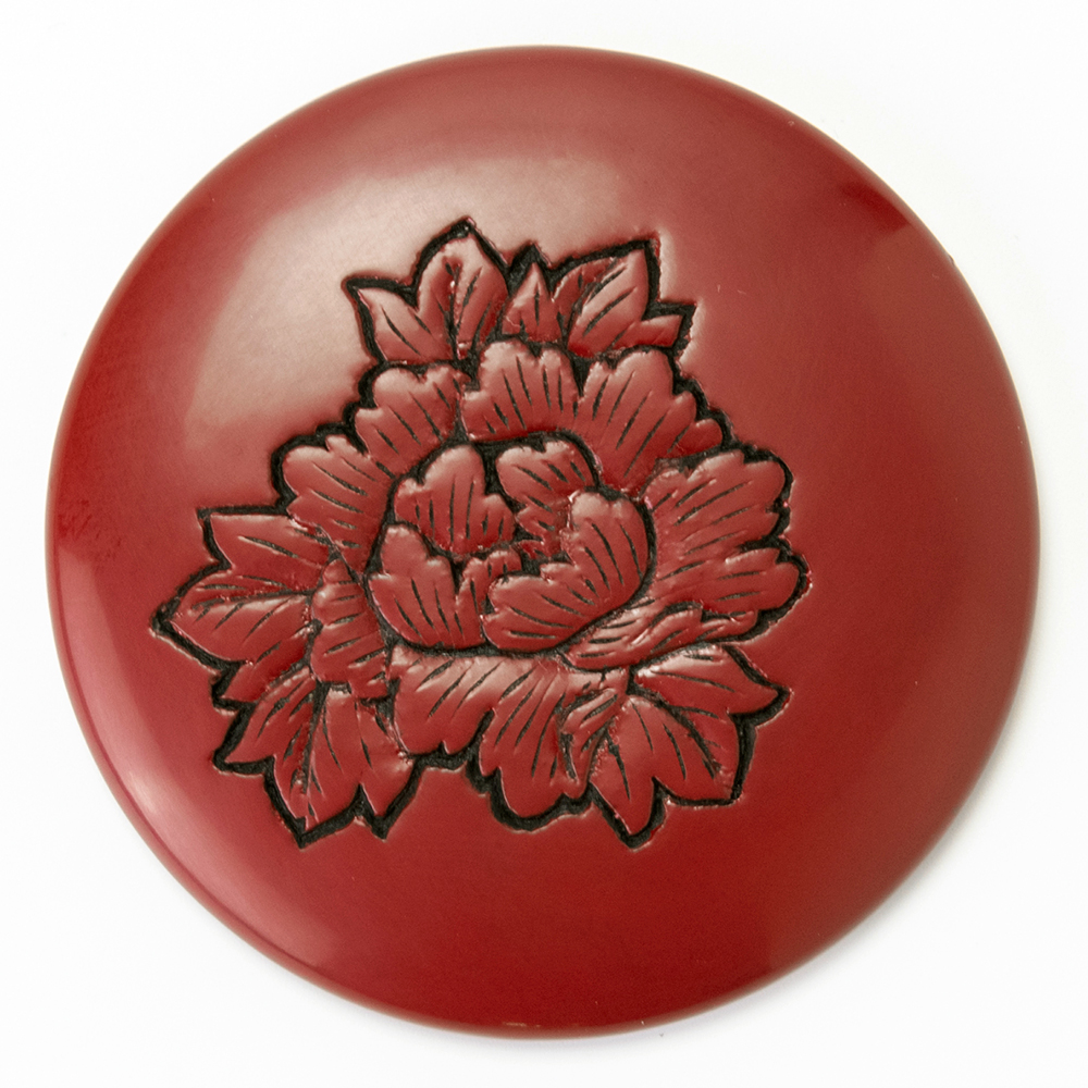 漆塗り茶櫃 村上木彫堆朱 川村庚堂作 漆塗り茶櫃 村上