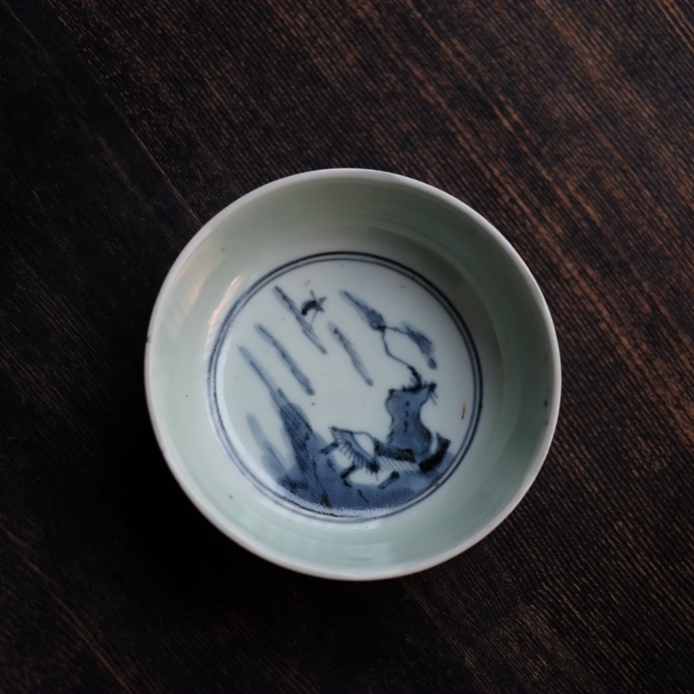 古伊万里 染付 網手 くらわんか碗 波佐見焼 江戸中期 古伊万里 染付 網