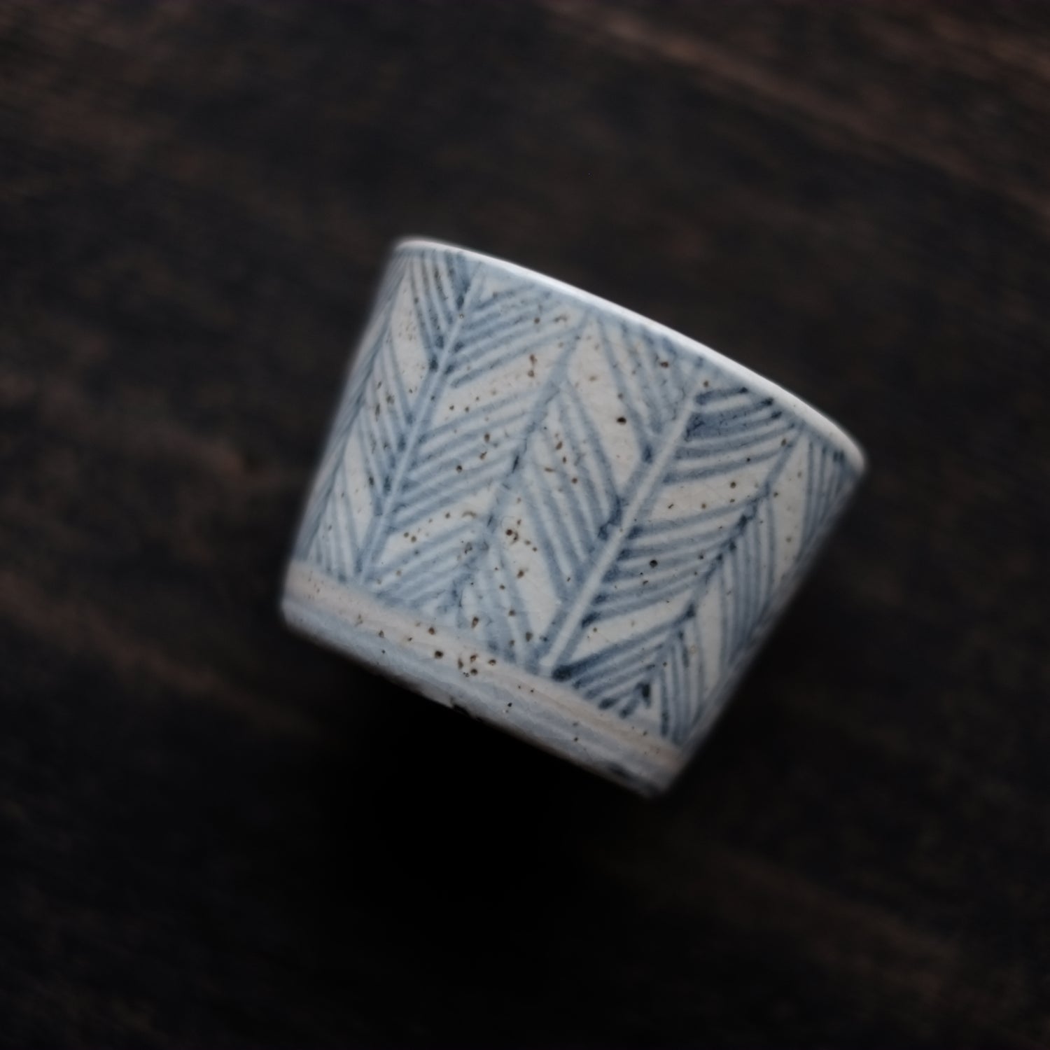 江戸後期そば猪口矢羽6個セット 江戸後期そば猪口矢羽6