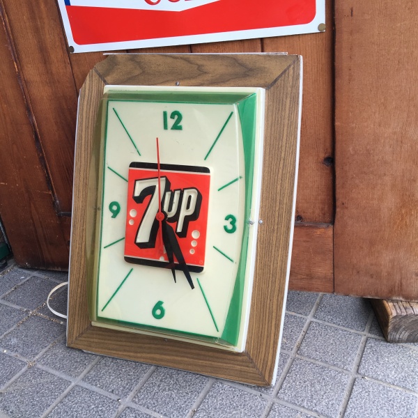 7up（セブン・アップ）ヴィンテージ・ライトアップクロック
