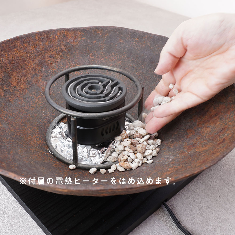 ほぼ未使用 茶道具 金谷浄雲造 透木釜 带霰 釜印 釜