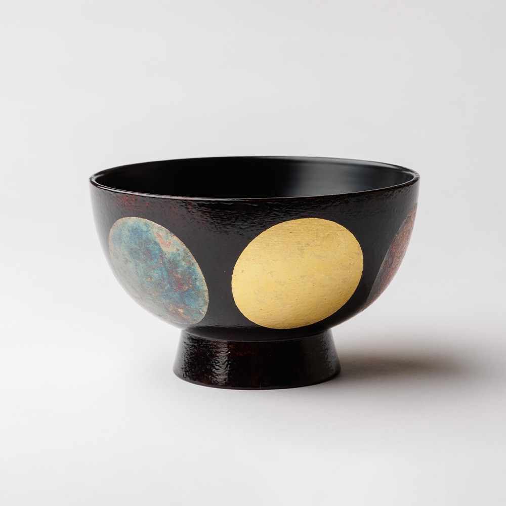 村瀬治兵衛さんの日月合鹿椀4寸8分: キッチン雑貨 | スイーツ・グルメ