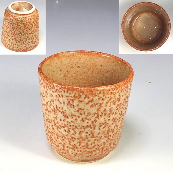 赤志野 骨董品 湯呑 大振りサイズ 赤志野 骨董品 湯呑 大振りサイズ 赤志野