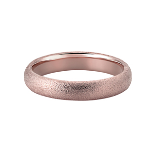 K18 カラーゴールドリング〕K18 リング ピンクゴールド (幅約2.8mm