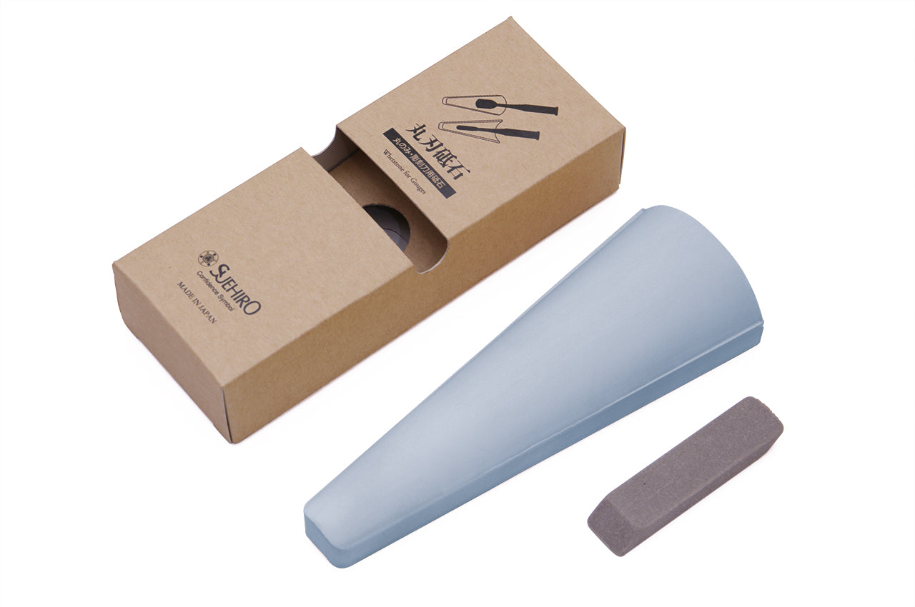 末広 丸刃用砥石 #280 #1000 #4000 For Gouge Chisels 内丸鑿用