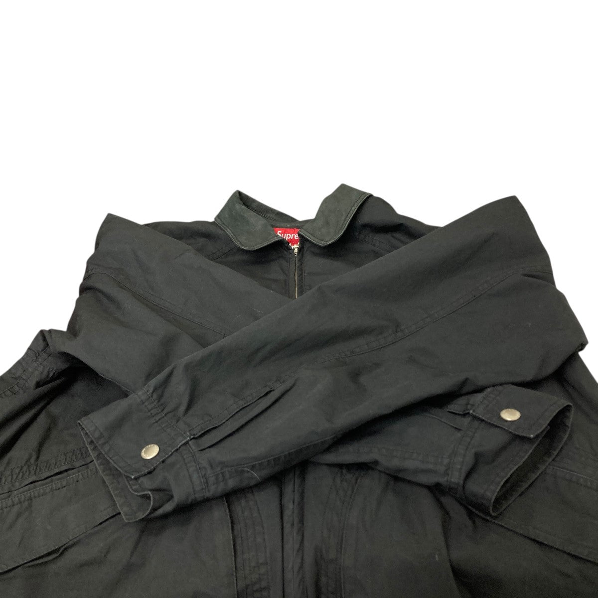 Supreme(シュプリーム) 襟レザージャケット ブラック サイズ M｜【公式
