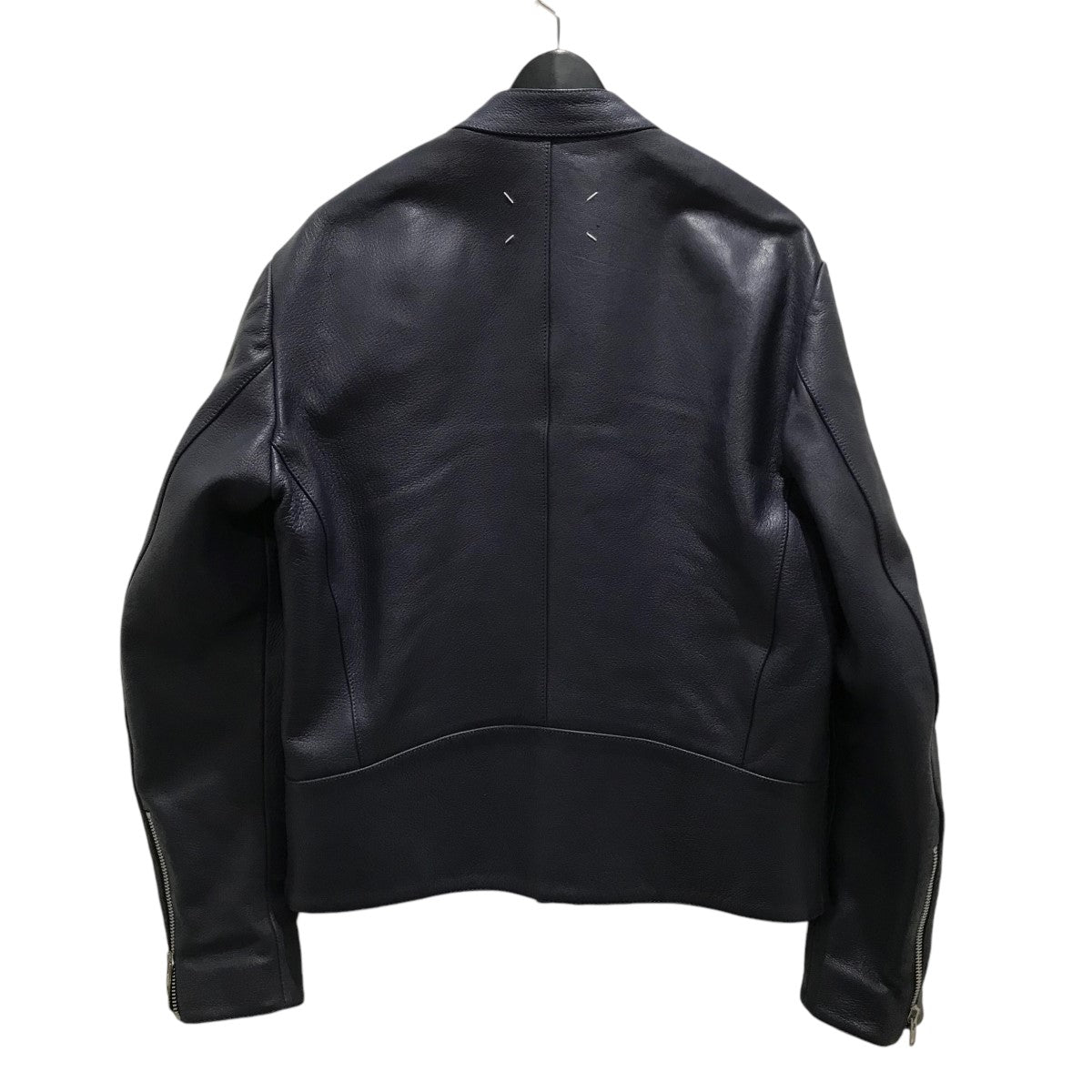 20SS/MM6/ハの字ジップ/シングルライダースジャケット 17年間連続で