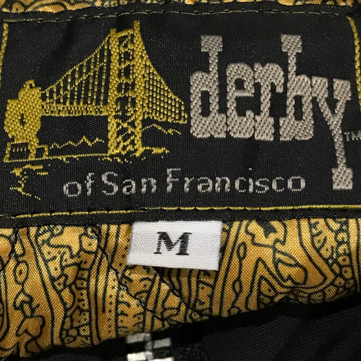 希少】ダービーオブサンフランシスコ 黒 ダービージャケット Mサイズ