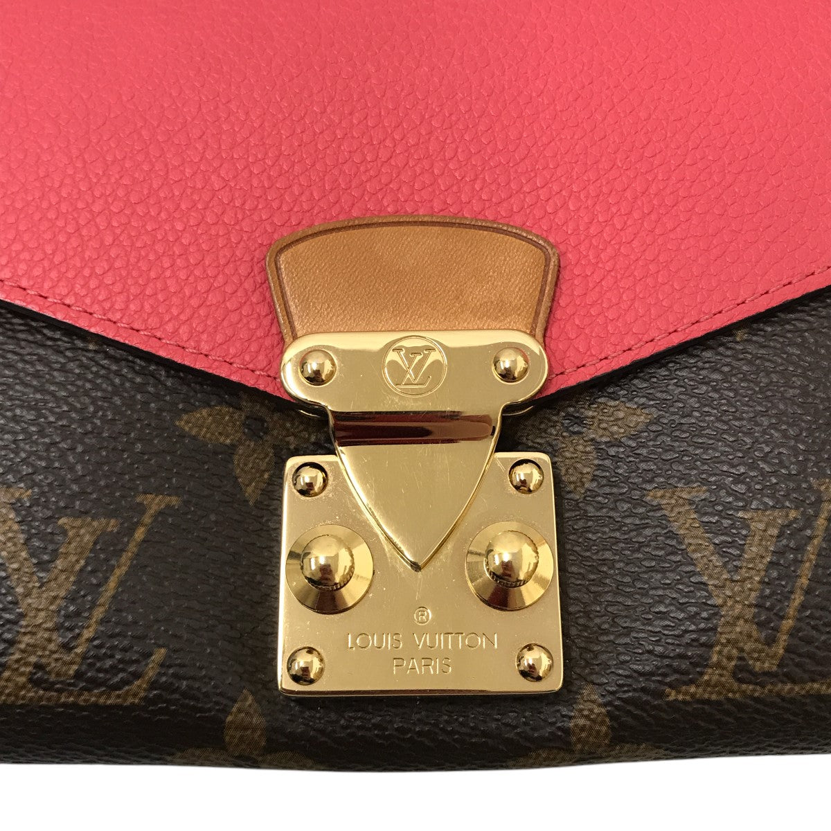 新品同様】LOUIS VUITTON ポルトフォイユ・パラス ブラウン レッド