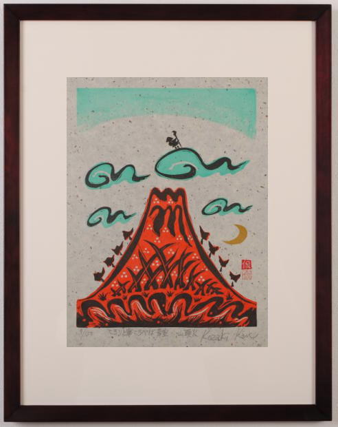 楽天市場】【作家名】小崎侃 【作品名】春夏秋冬 富士山 絵画 赤富士